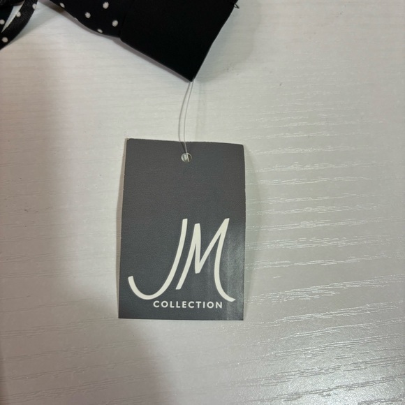 NWT JM Collection Black Top with Fun Sleeves - Picture 7 of 9